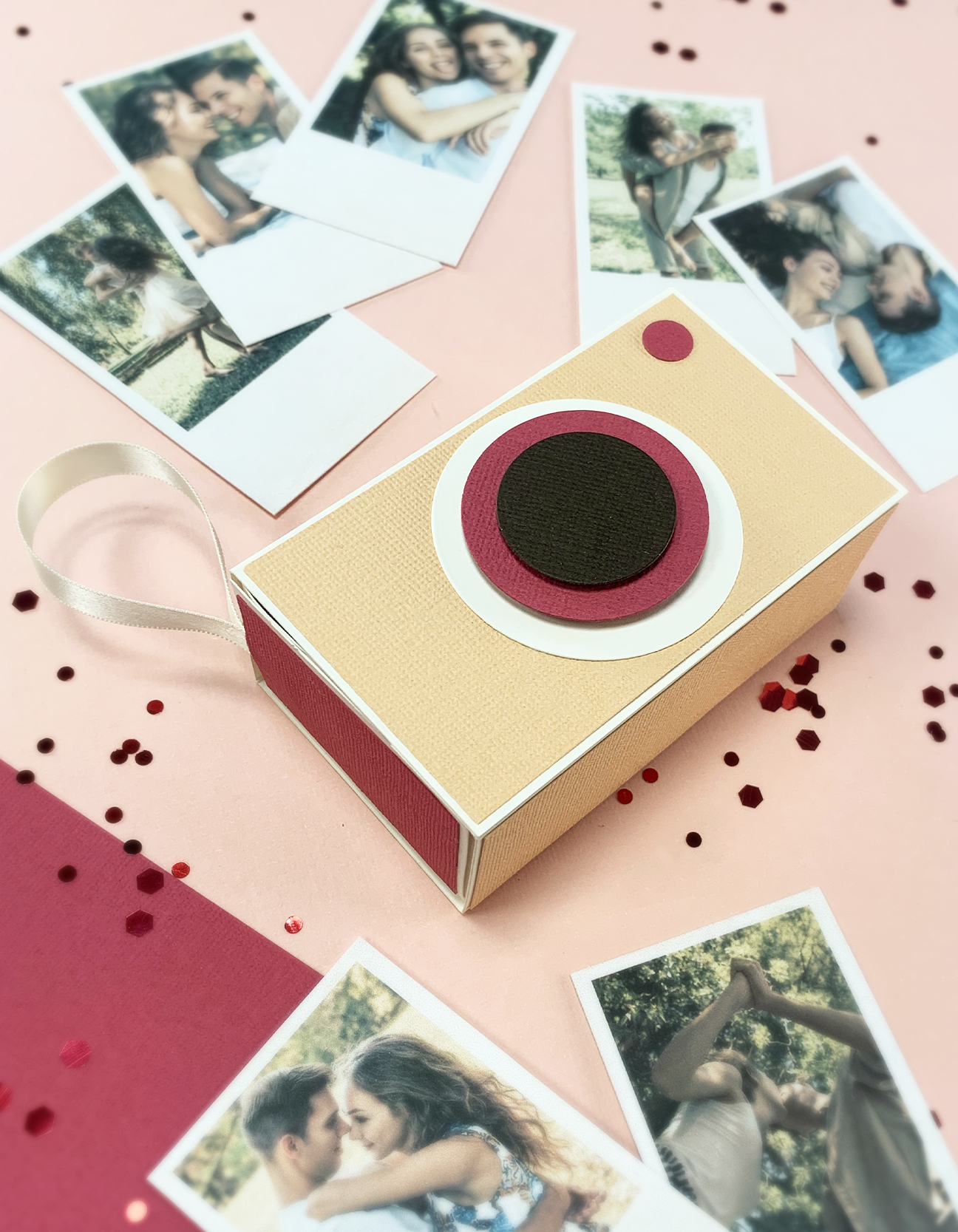 Crafting with Paper: Make a Camera-Shaped Box for Polaroids