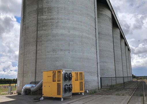 Getreidekühler schützen die Ernte in Getreidesilos