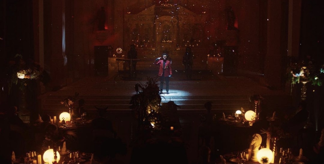 The Weeknd Films Music Video in Vibiana's Main Hall