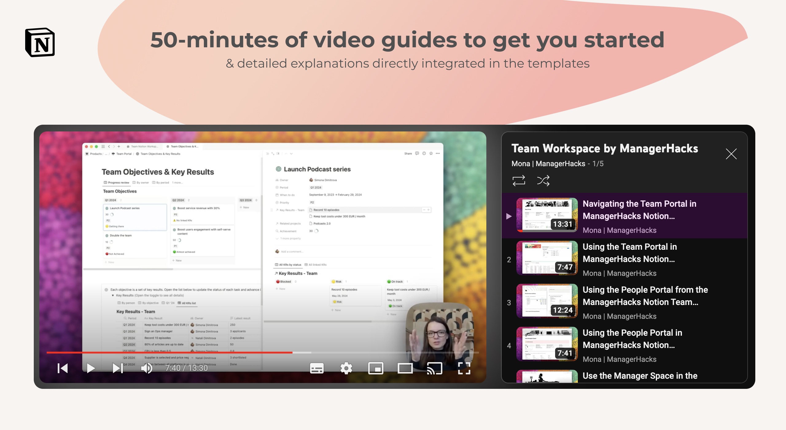 Team Workspace Template for Notion - Video