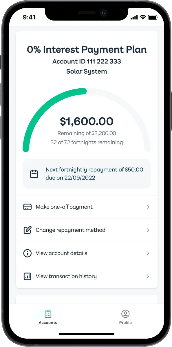 Manage your account with the Brighte app