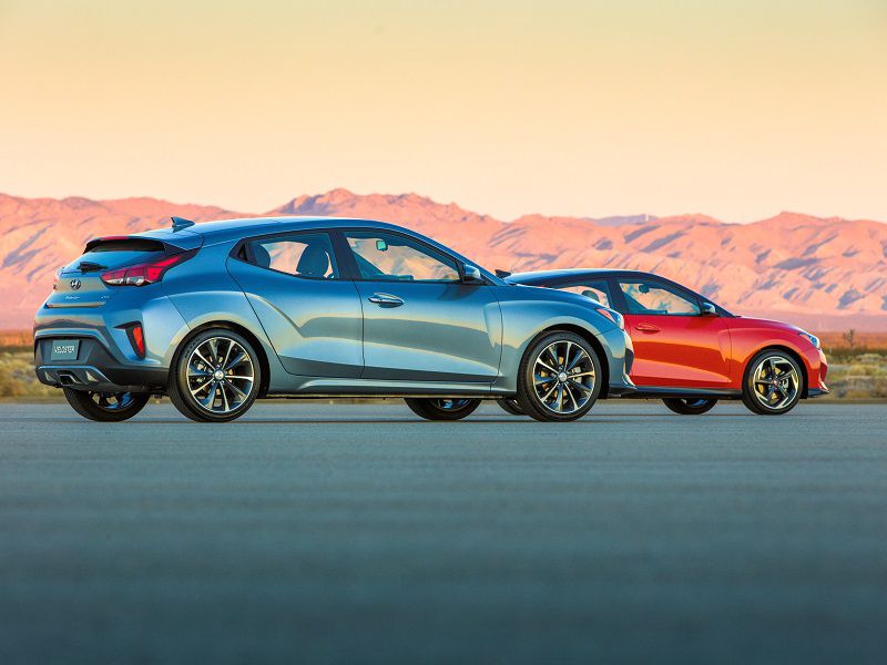 2019 Hyundai Veloster Rear Quarter Grey Desert ・  Photo by Hyundai 