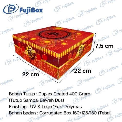 FUJIBOX IMLEK| DUS IMLEK 22 x 22 x 7,5 | DUS KUE LAPIS LEGIT