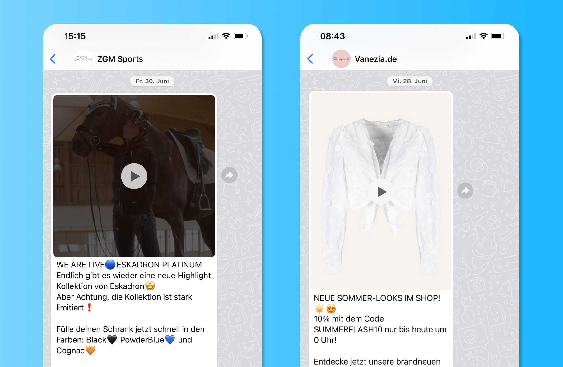 Anleitung Videos für WhatsApp komprimieren Superchat