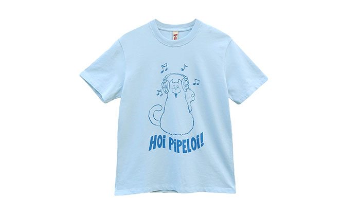 MAG x Jans: T-shirt Hoi Pipeloi Baby Blue
