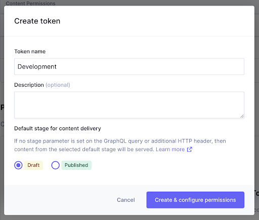 GraphCMS Create Token.png