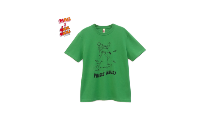 MAG x Jans: T-shirt Frisse Neus Lime-Green
