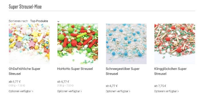 Super Streusel Online-Shop