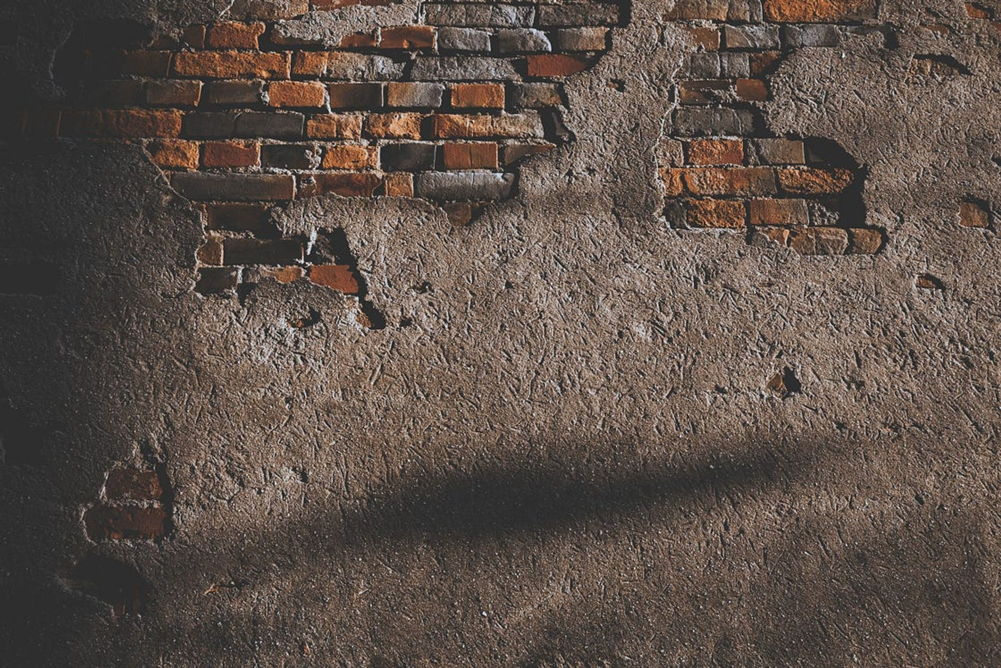 High-quality image of a vintage brick wall texture for presentations or template backgrounds.