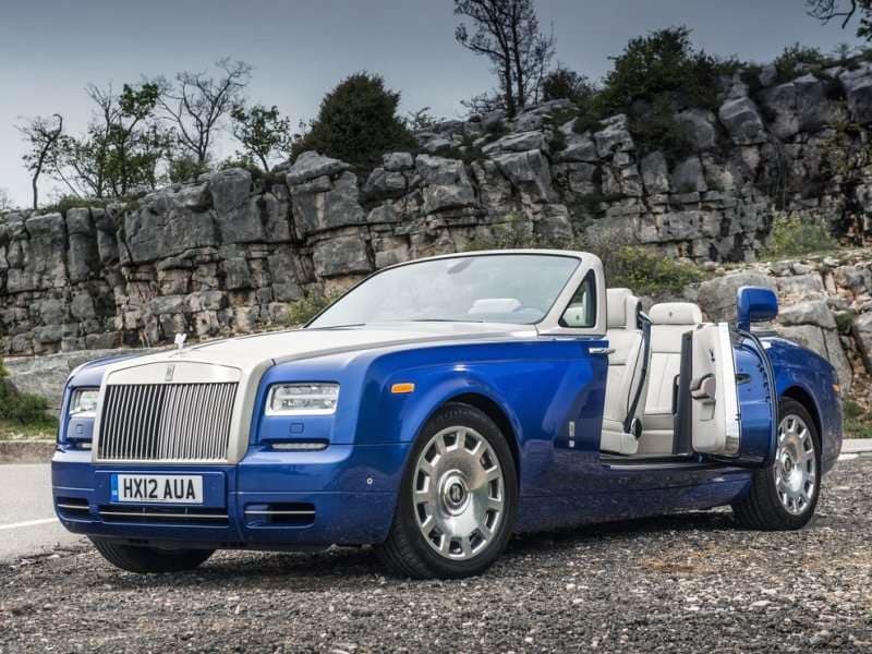 blue rolls royce phantom drophead 