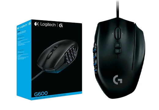 Imagem do produto Mouse Gamer com fio MMO Logitech G600 em Americanas