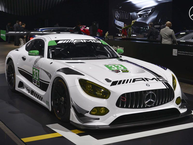 Mercedes AMG GT3 at LA Auto Show ・  Photo by Newspress USA