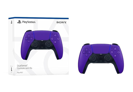 Imagem do produto Controle PS5 Galactic Purple sem fio (Dualsense) em Americanas