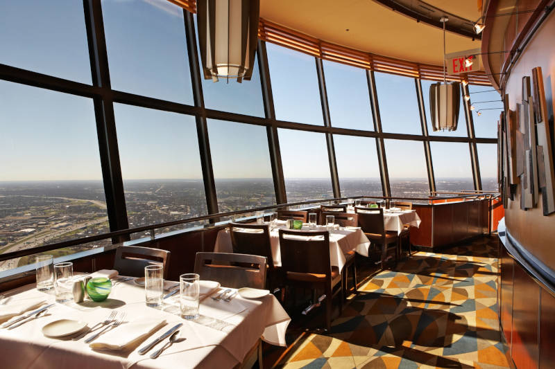 Restaurant at The Tower of the Americas.