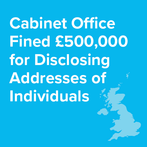 Cabinet Office fined for disclosing addresses