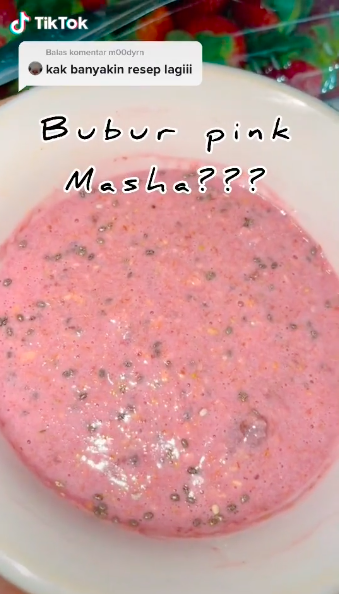 RESEP BUBUR PINK MASHA AND THE BEAR PRO ISOLATE