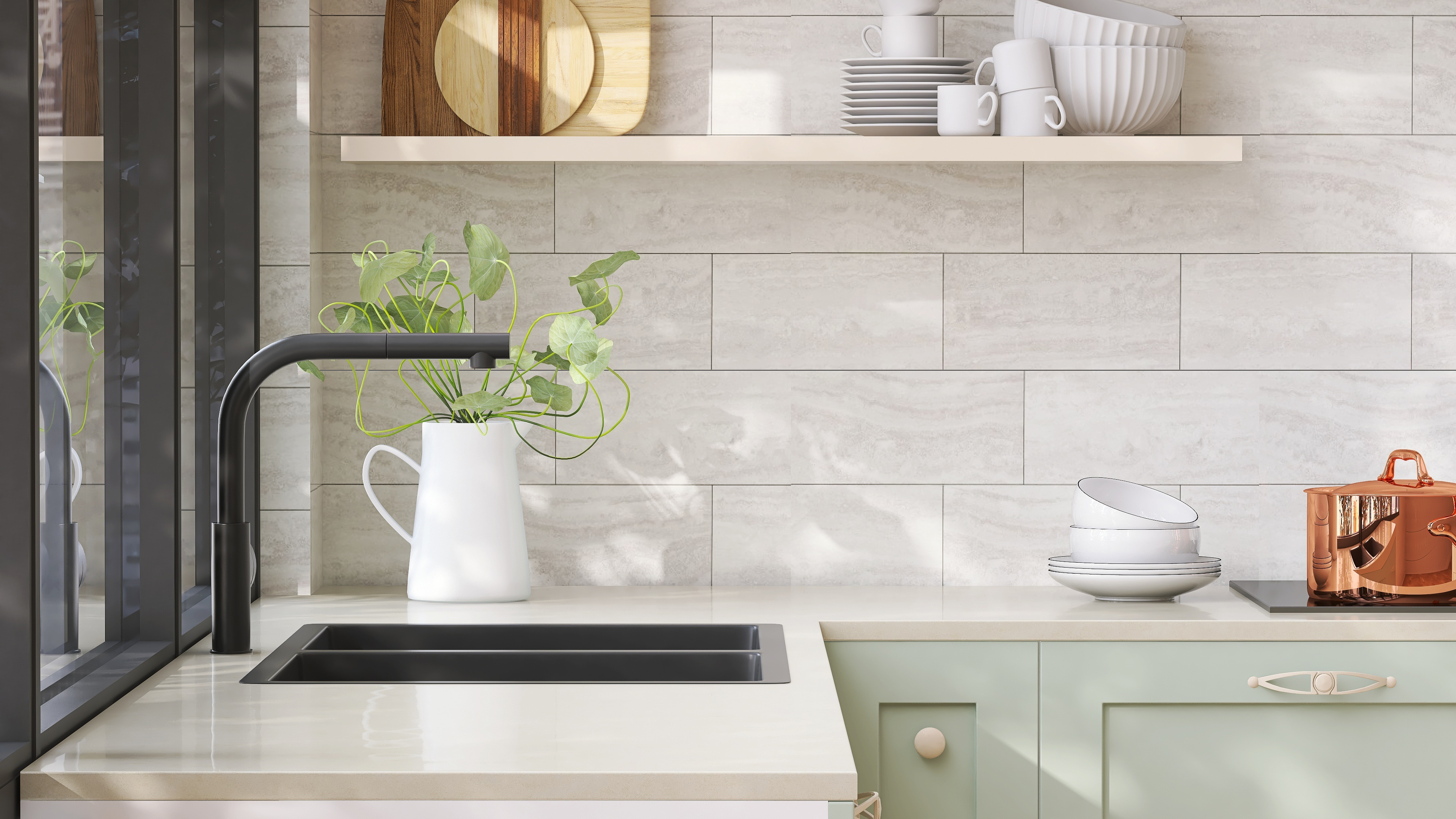 A clean kitchen