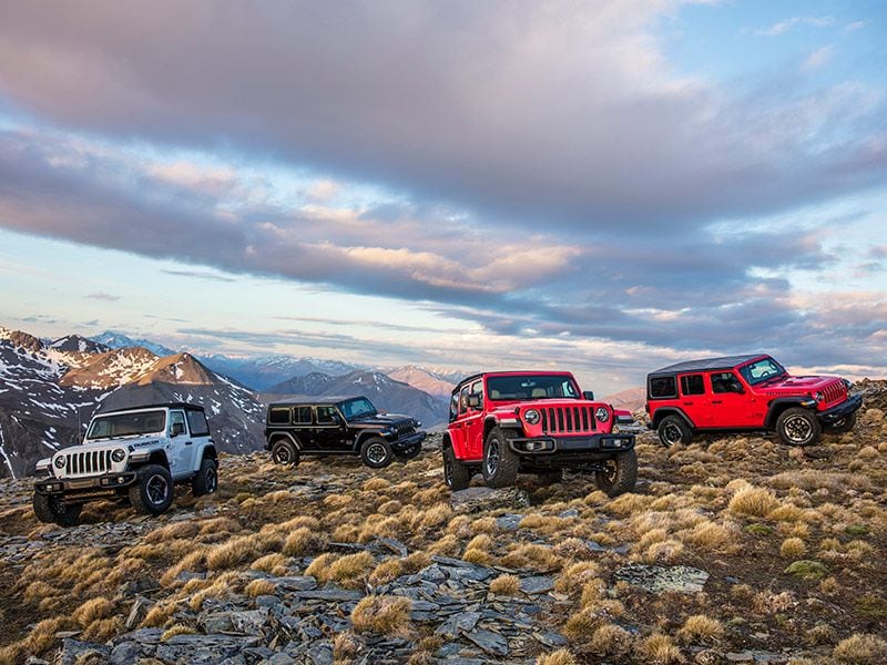 2018 Jeep Wrangler lineup ・  Photo by Fiat Chrysler Automobiles 