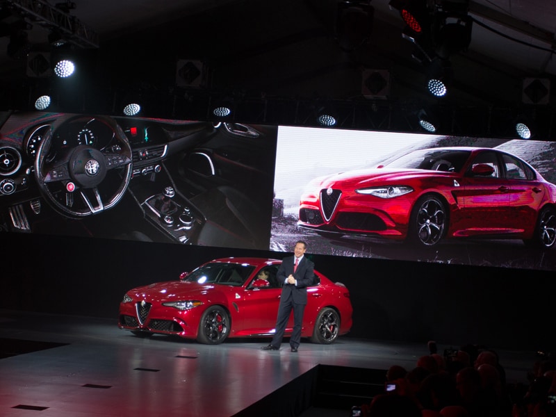 2016 Alfa Romeo Giulia Quadrafoglio at the 2015 LA Auto Show ・  Photo by Rex Torres