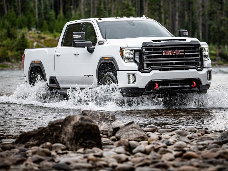 2020 GMC Sierra HD AT4 White Off Road ・  Photo by GMC