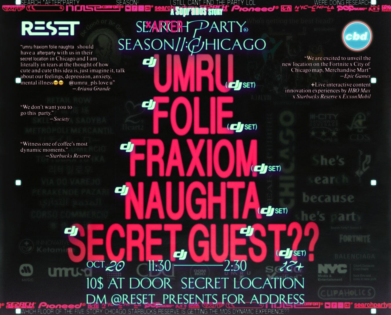 search​AFTER​party® flyer