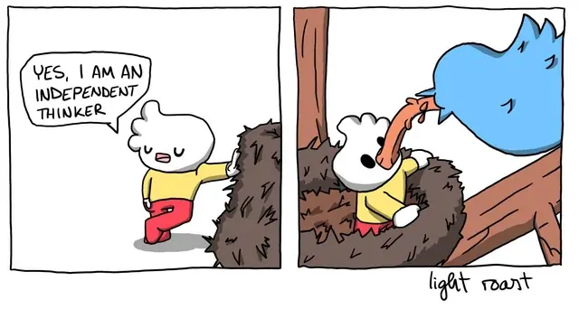 Panel 1: nullPanel 2: nullThis is the end of the comic.