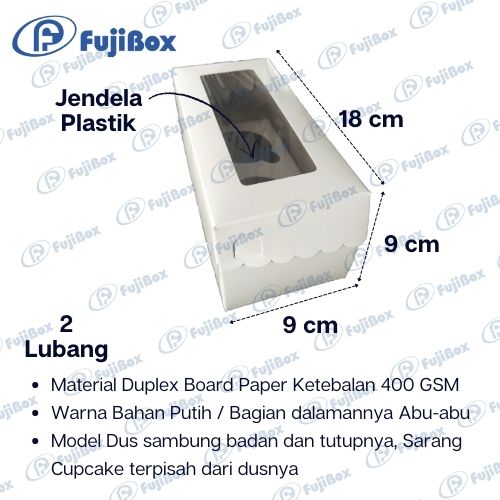 FUJIBOX DUS CUP CAKE | CC L2 18 X 9 X 9 | KOTAK CUP CAKE