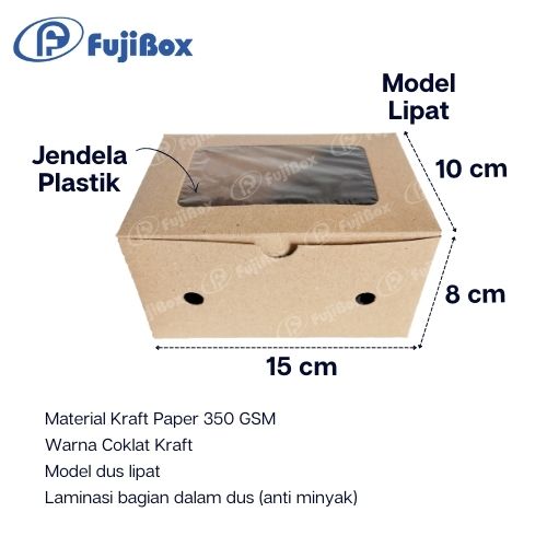 FUJIBOX KRAFT | KRAFT COKLAT 10 x 15 x 8 | DUS ANTI MINYAK