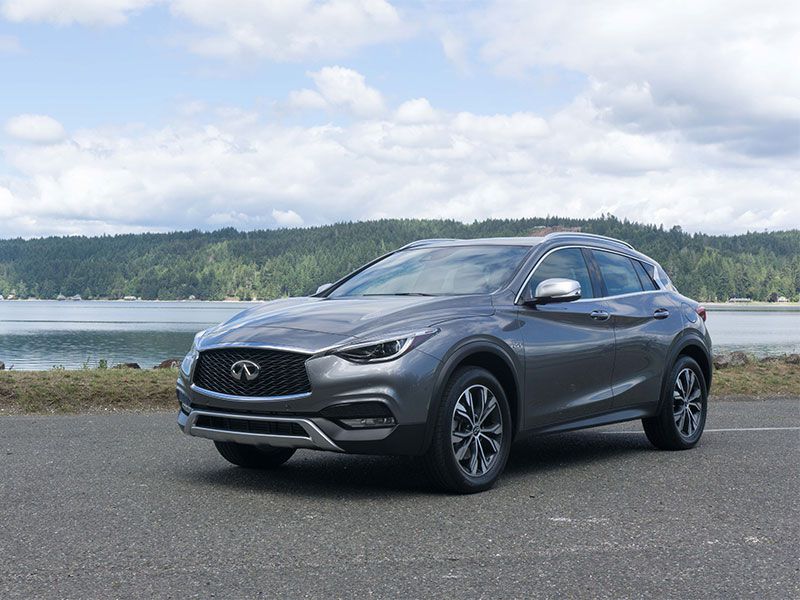 2017 Infiniti QX30 Front angle ・  Photo by Jason Fogelson
