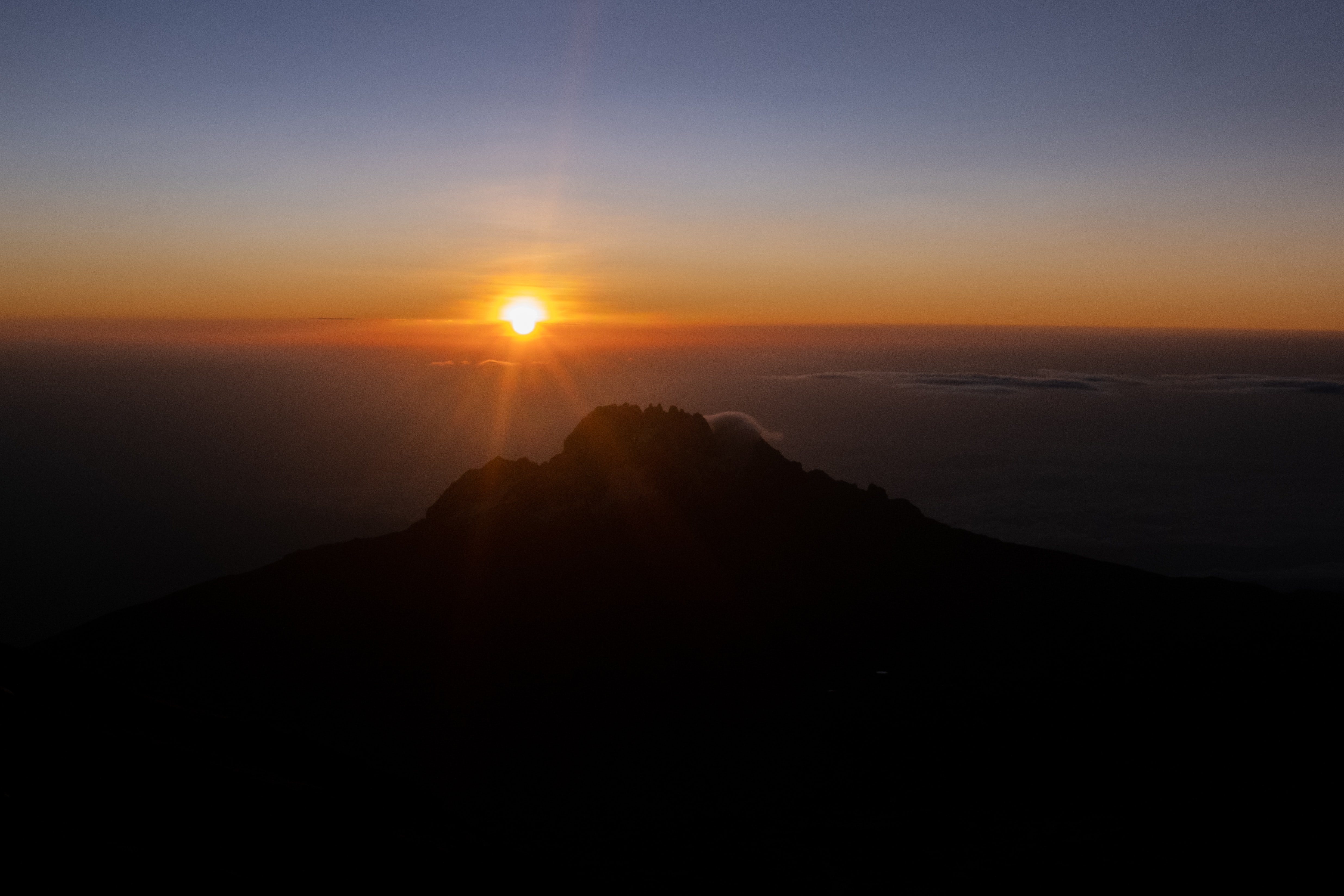 Sunset on Mount Kilimanjaro