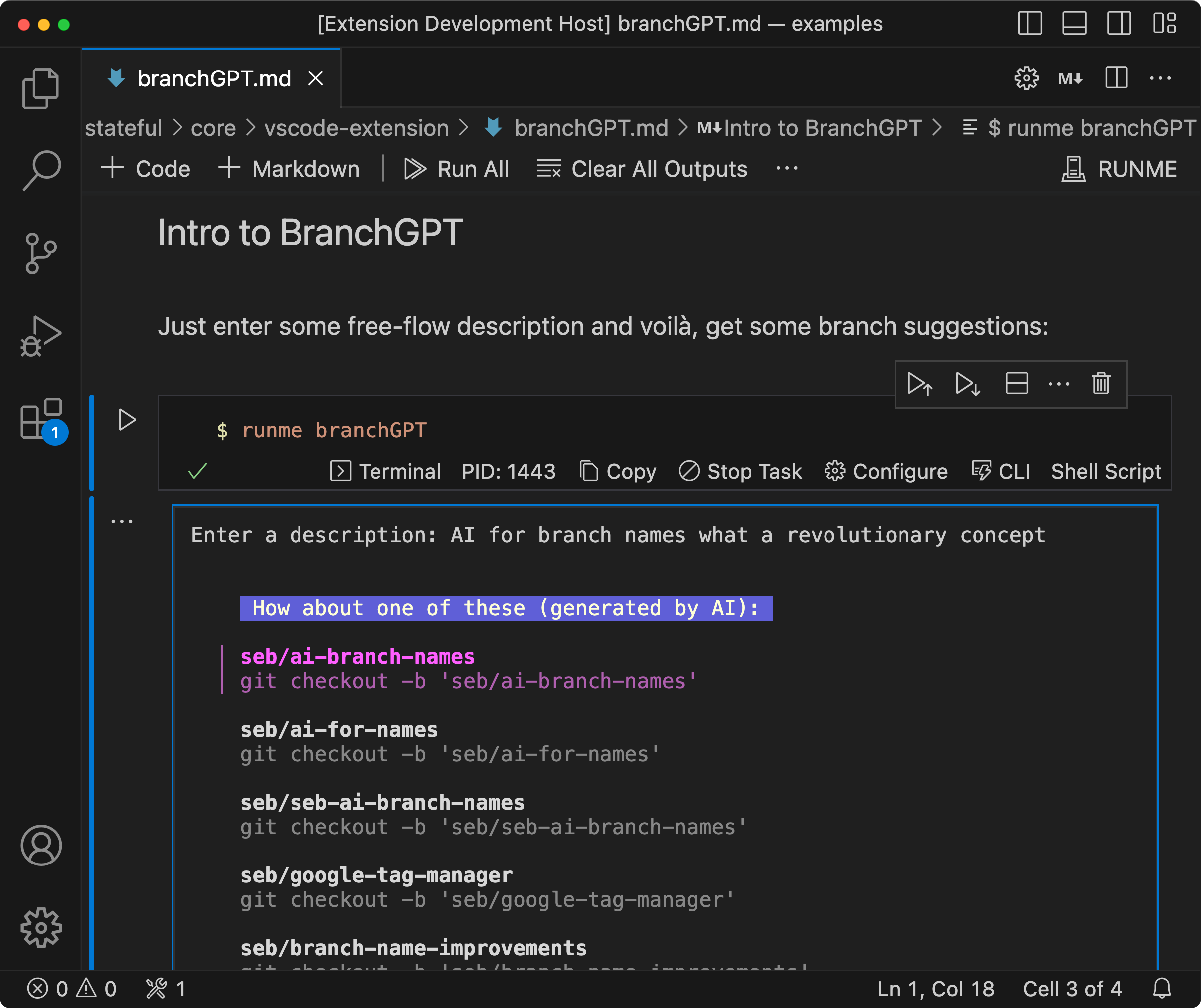 Branchgpt: The Ai-Powered Solution To Branch Names • Runme