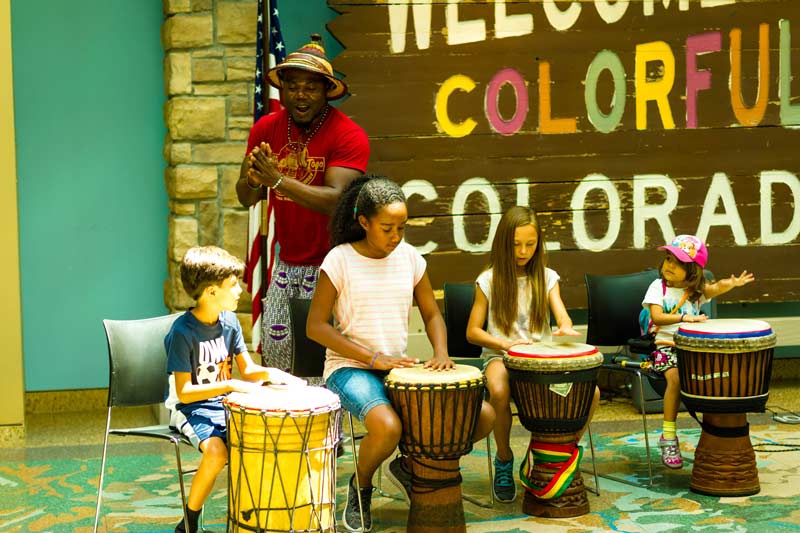 History Colorado Center - Kids Drumming