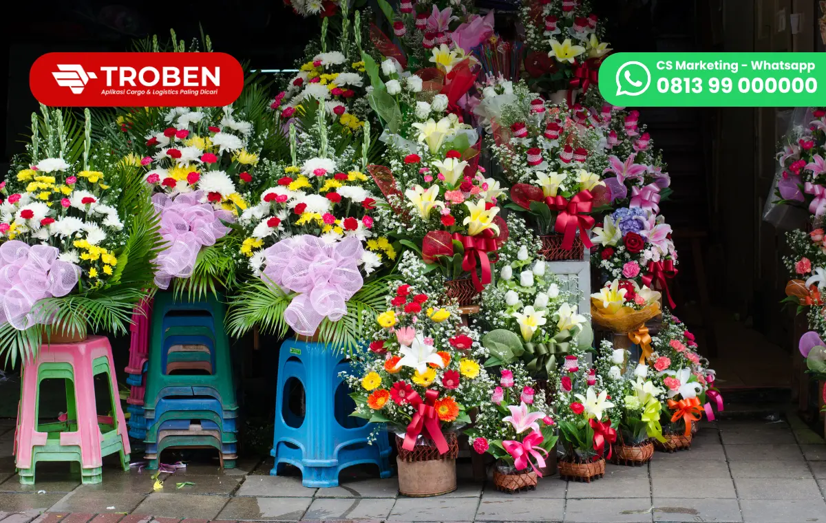 Untung Lebih Besar dari Toko Bunga Makassar dengan Pengiriman bersama Troben 