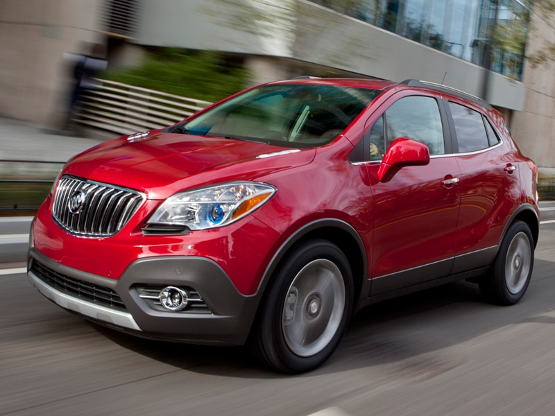 2016 Buick Encore red front 3/4 