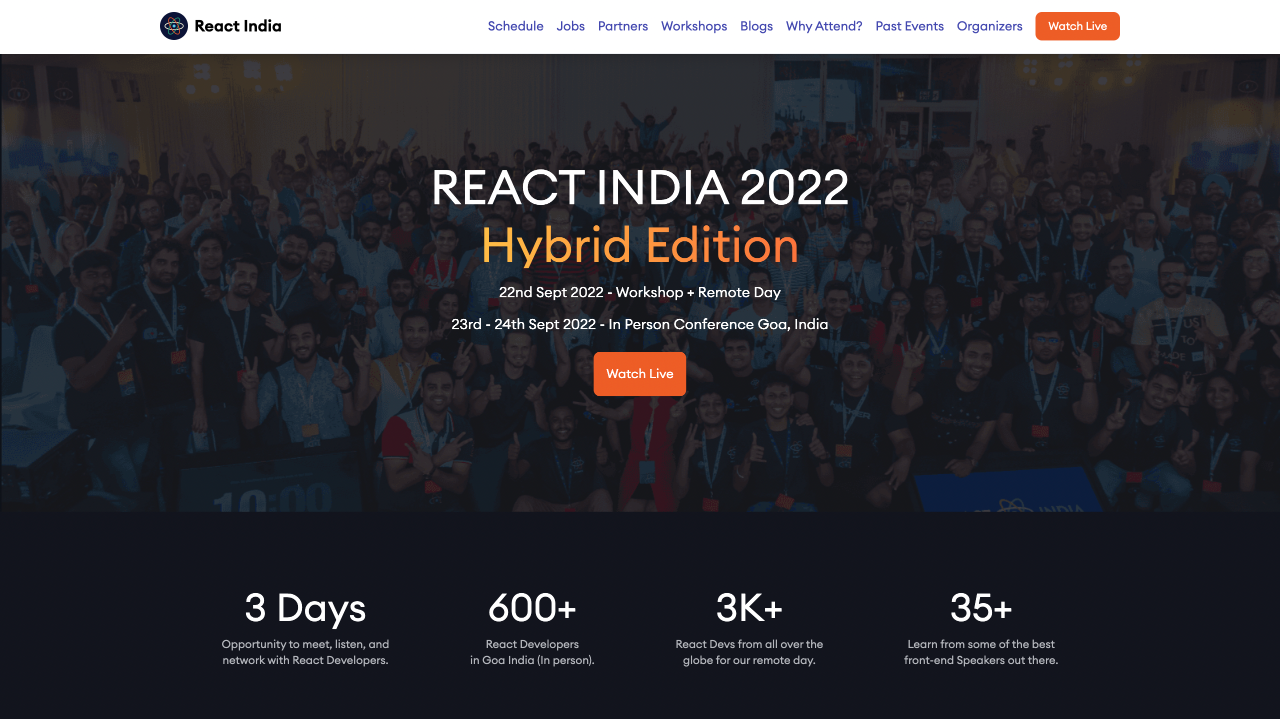 React India 2022 Website