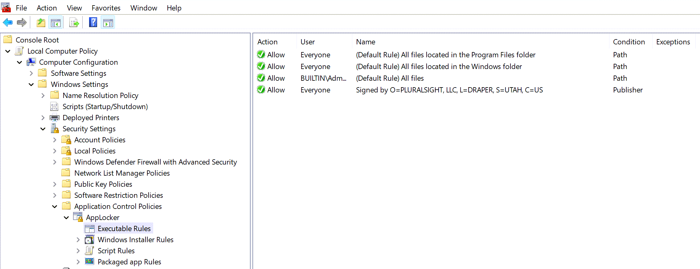 Configure and manage AppLocker policy with Intune