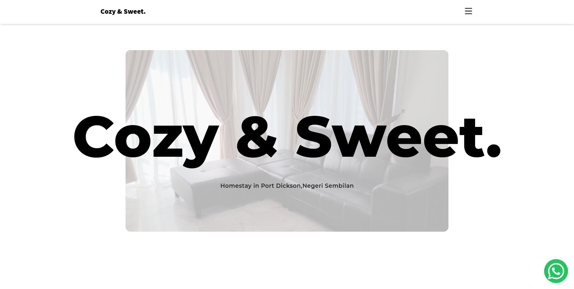 Cozy & Sweet Homestay 's page screenshot.'