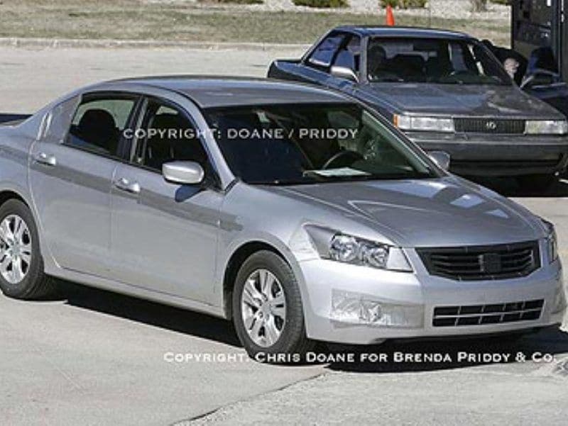 2008 honda accord sedan front spy shot 