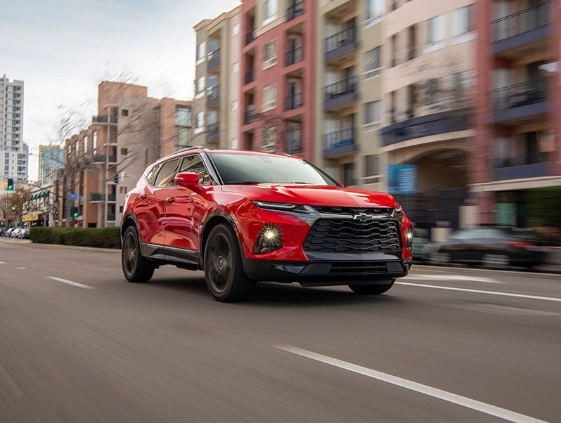 2019 Chevrolet Blazer front three quarter driving ・  Photo by General Motors