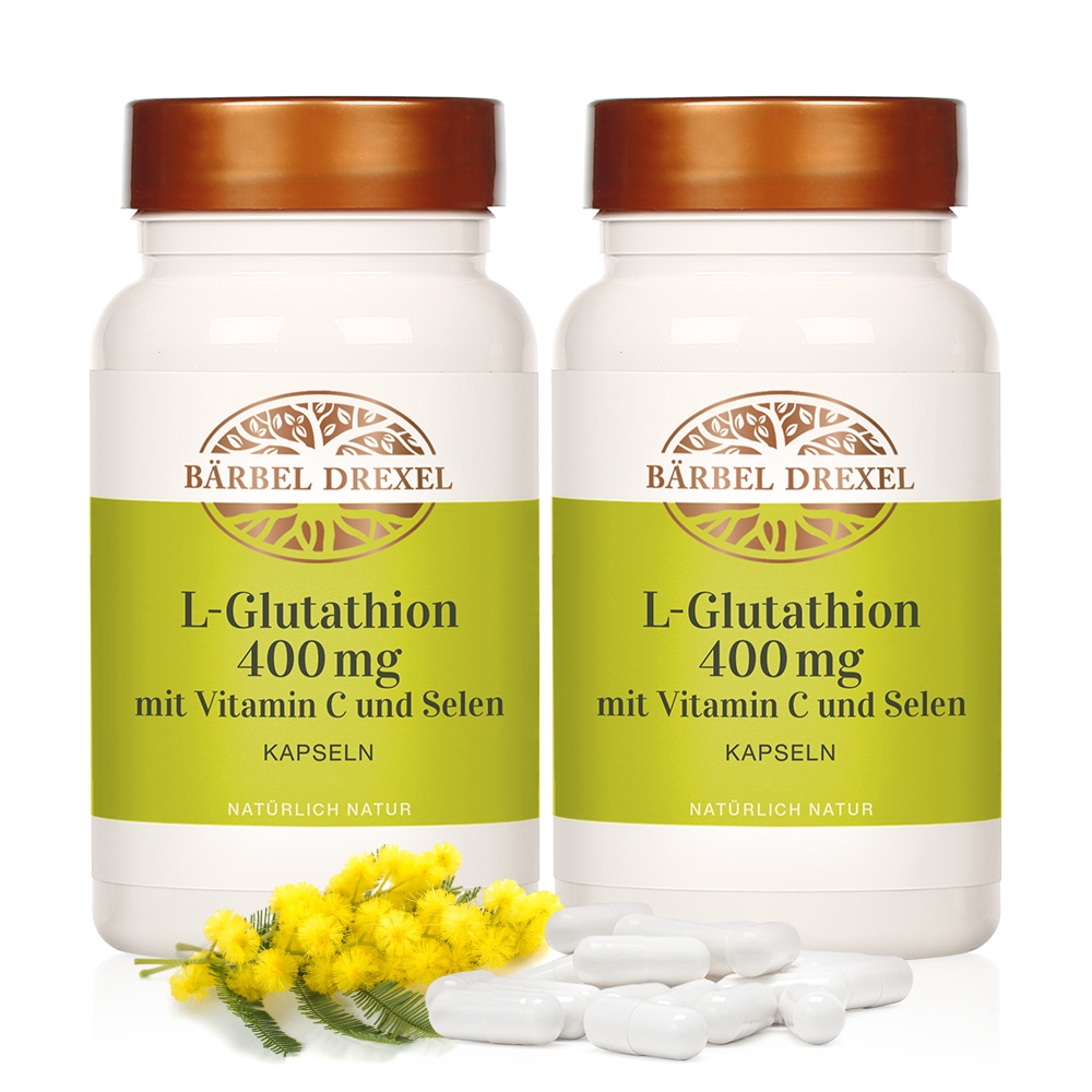 L-Glutathion 400 mg mit Vitamin C und Selen Kapseln