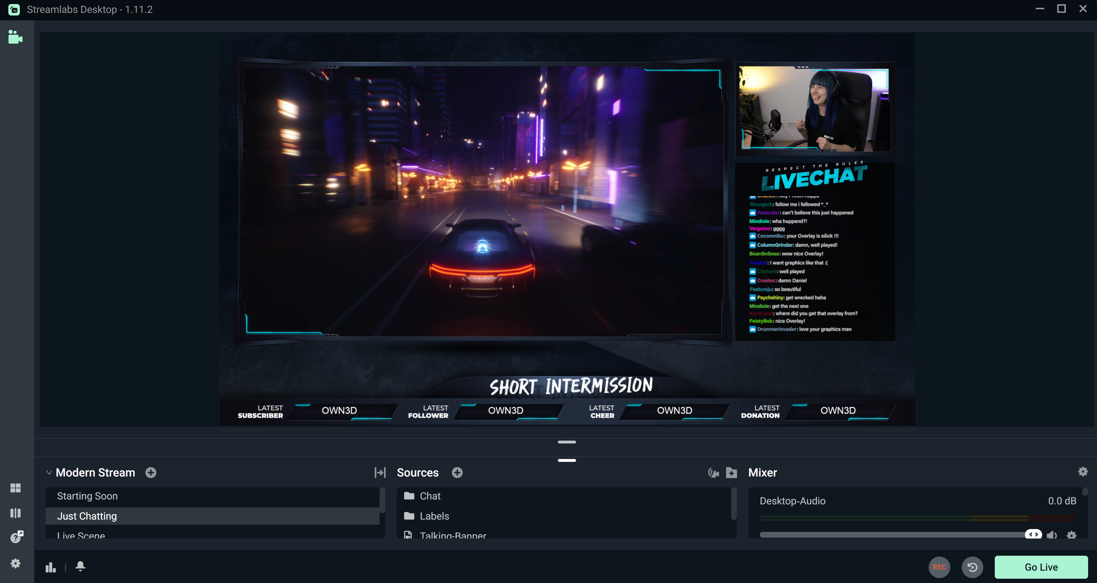 Just Chatting Overlays for Twitch,  & More! - OWN3D