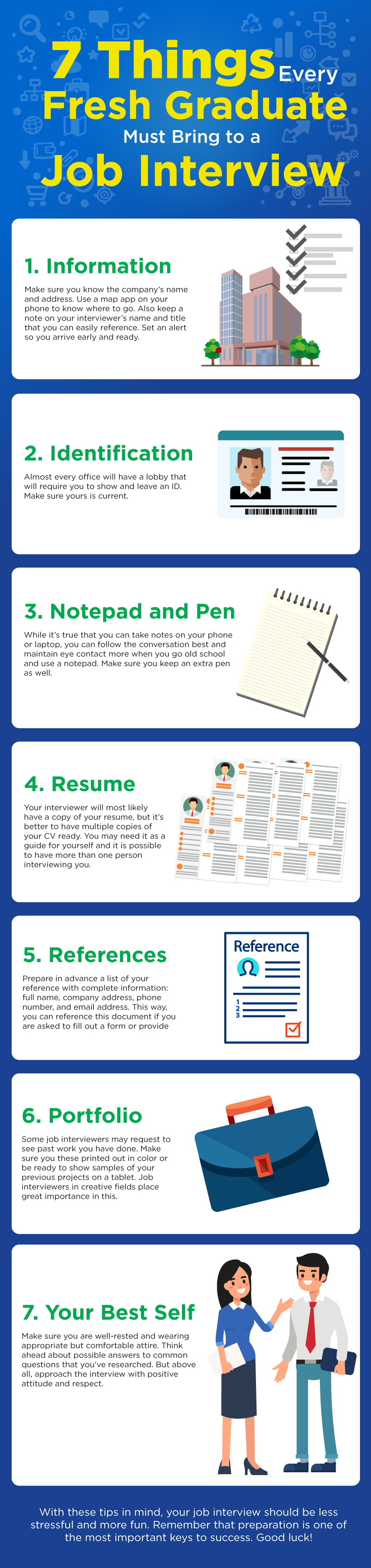 8 essential things to bring to your job interview