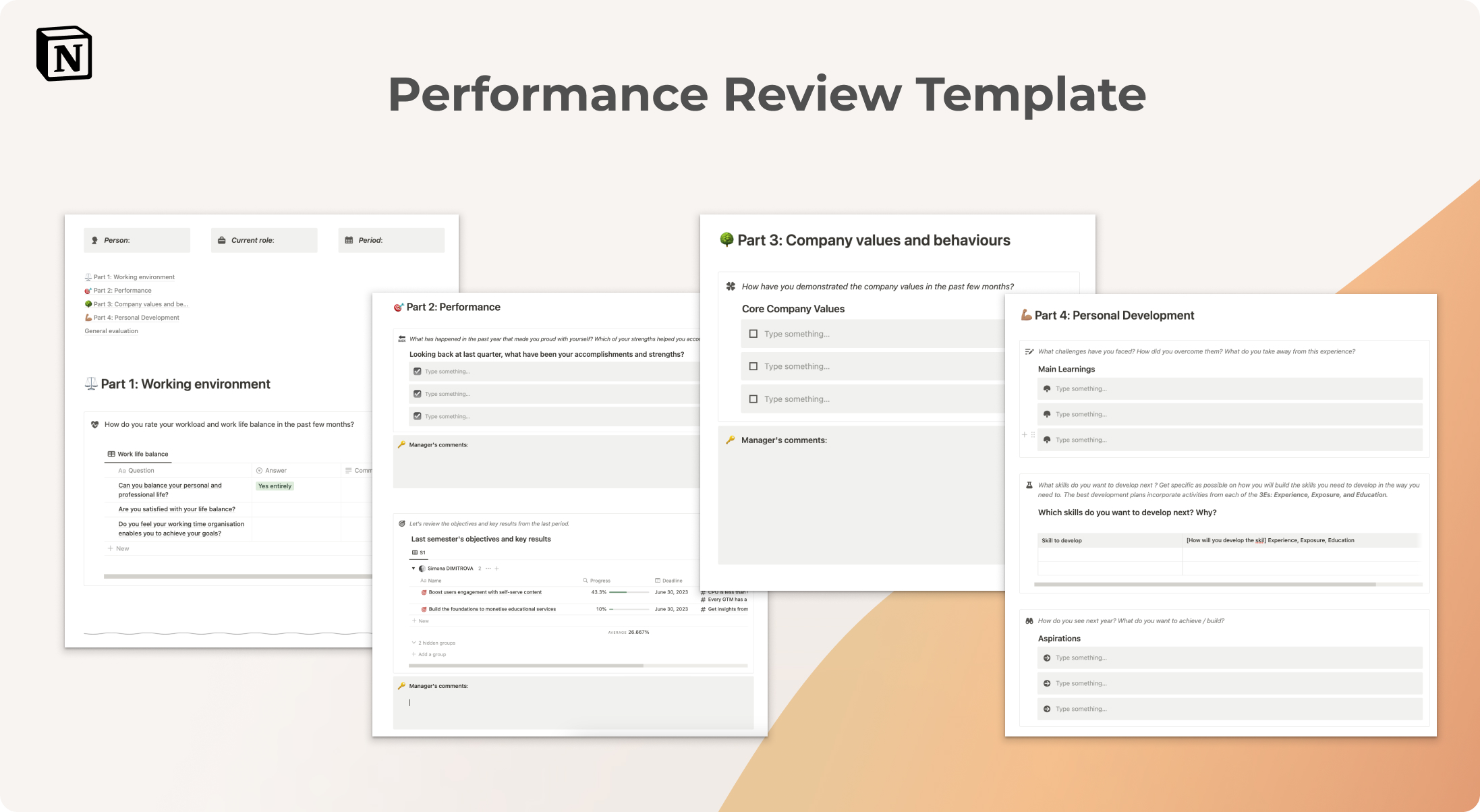 Performance review article template - guide to managing team performance.