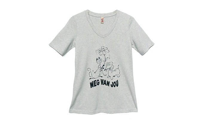 MAG x Jans: T-shirt Weg van jou Light Grey