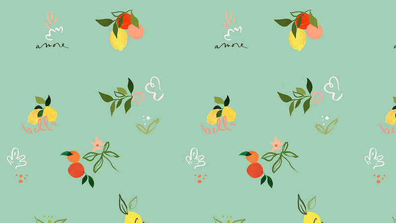 Fruit 02: Green Citrus Fruit - Wallpaper | Lick