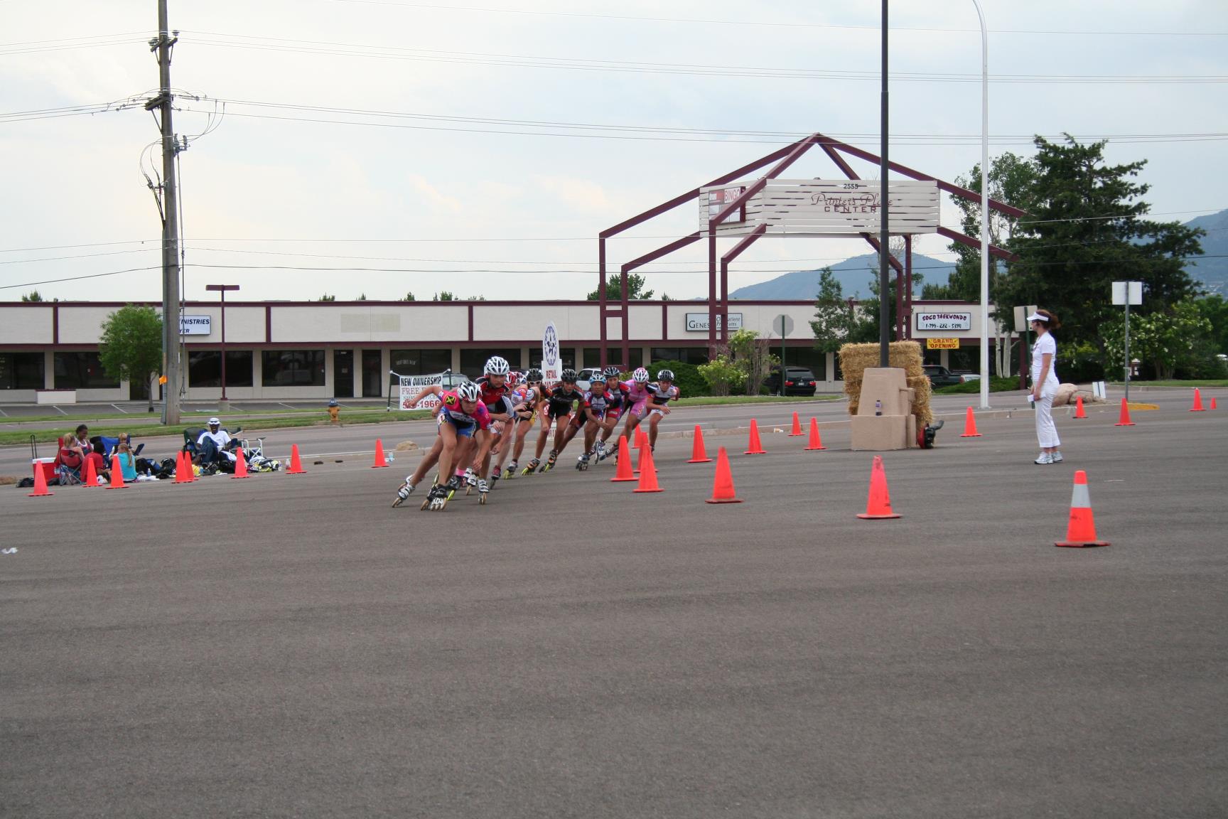 Xion leading in the pro ladies event. Outdoor nationals, Colorado Springs, CO. 