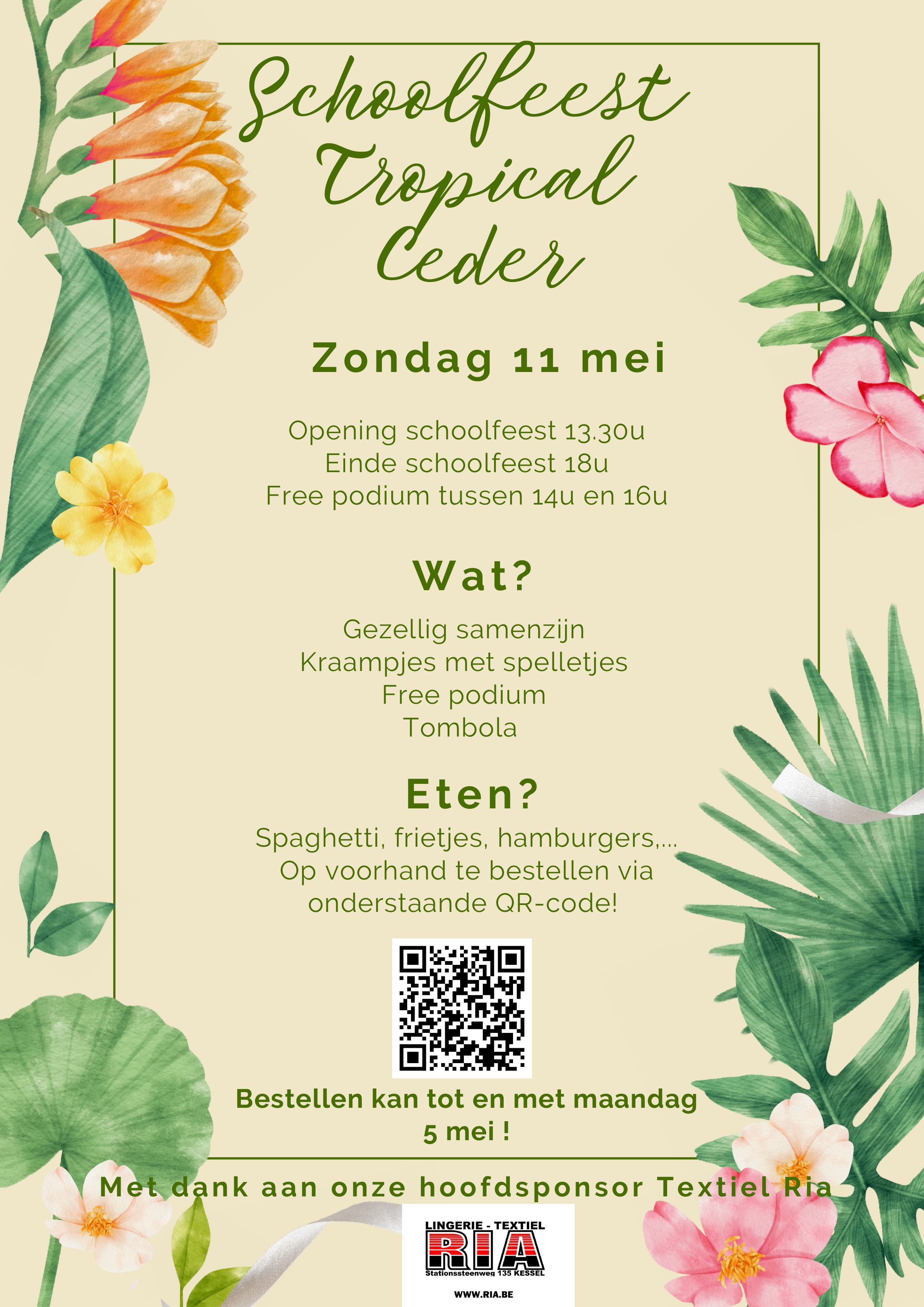 🌴 Tropical vibes op ons schoolfeest! 🌴