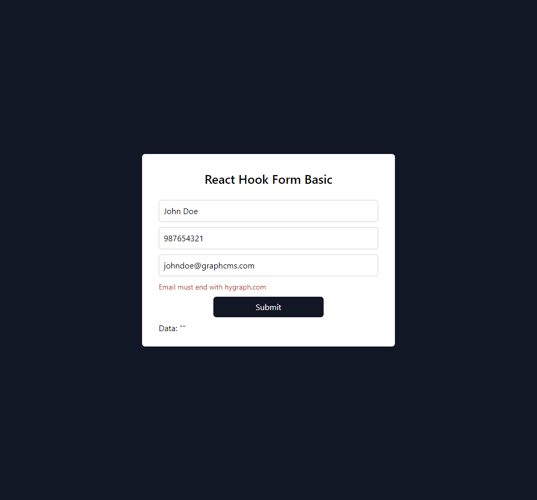 React Hook Form A Complete Guide Hygraph