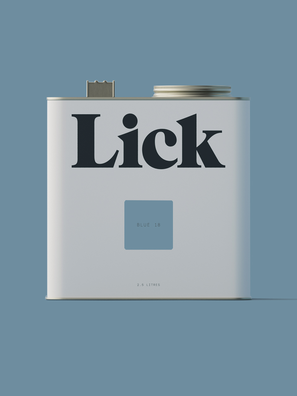 Blue 18: Blue-Grey Paint - Matt Emulsion Paint | Lick