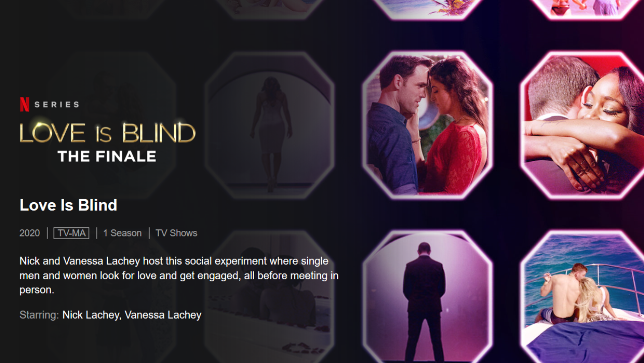 Netflix's 'Love Is Blind' brings the reality dating show into 2020